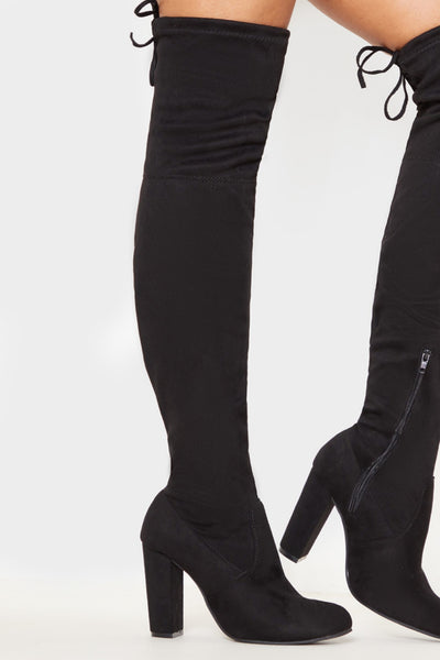 Knee high suede boots hotsell no heel