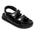 Women’s Black Double Strap Comfort Sandals