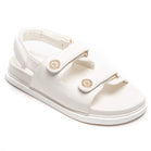 Women’s White Double Strap Comfort Sandals