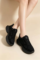 Black Chunky Thick Sole Trainers