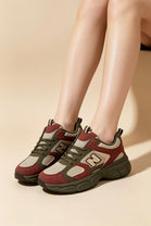Green Chunky Thick Sole Trainers