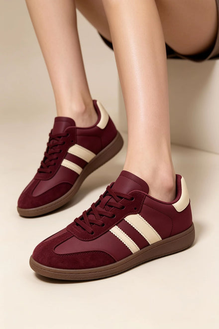 Wine Casual Gum Sole Trainers | Wholesale