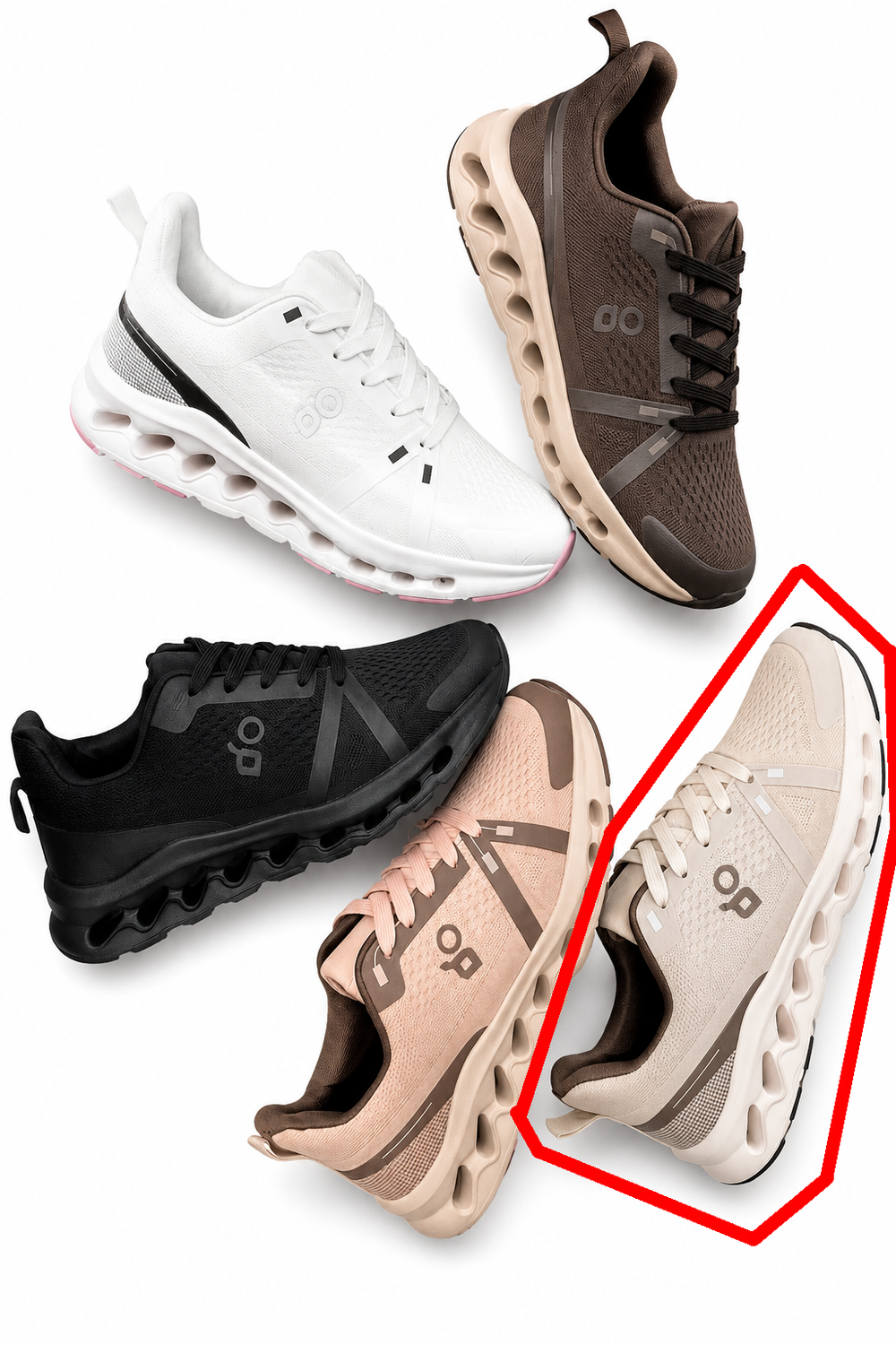 Women’s Beige Comfort Sneakers Breathable Lightweight Sport Trainers