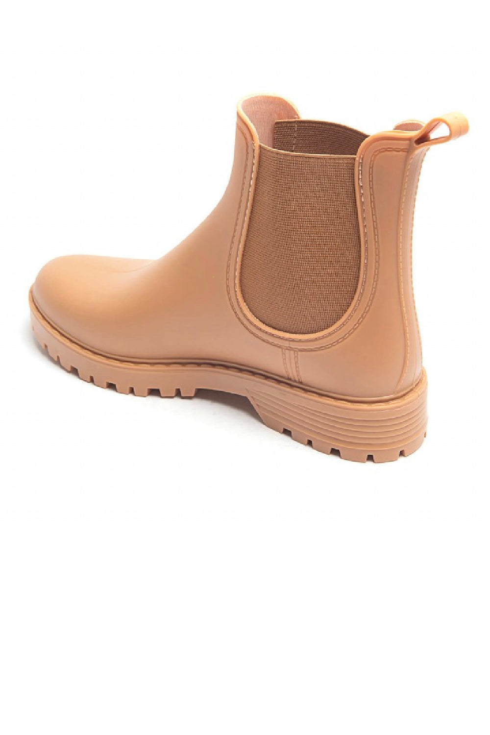 WOMENS KHAKI SLIP ON RAIN BOOTS SHOES