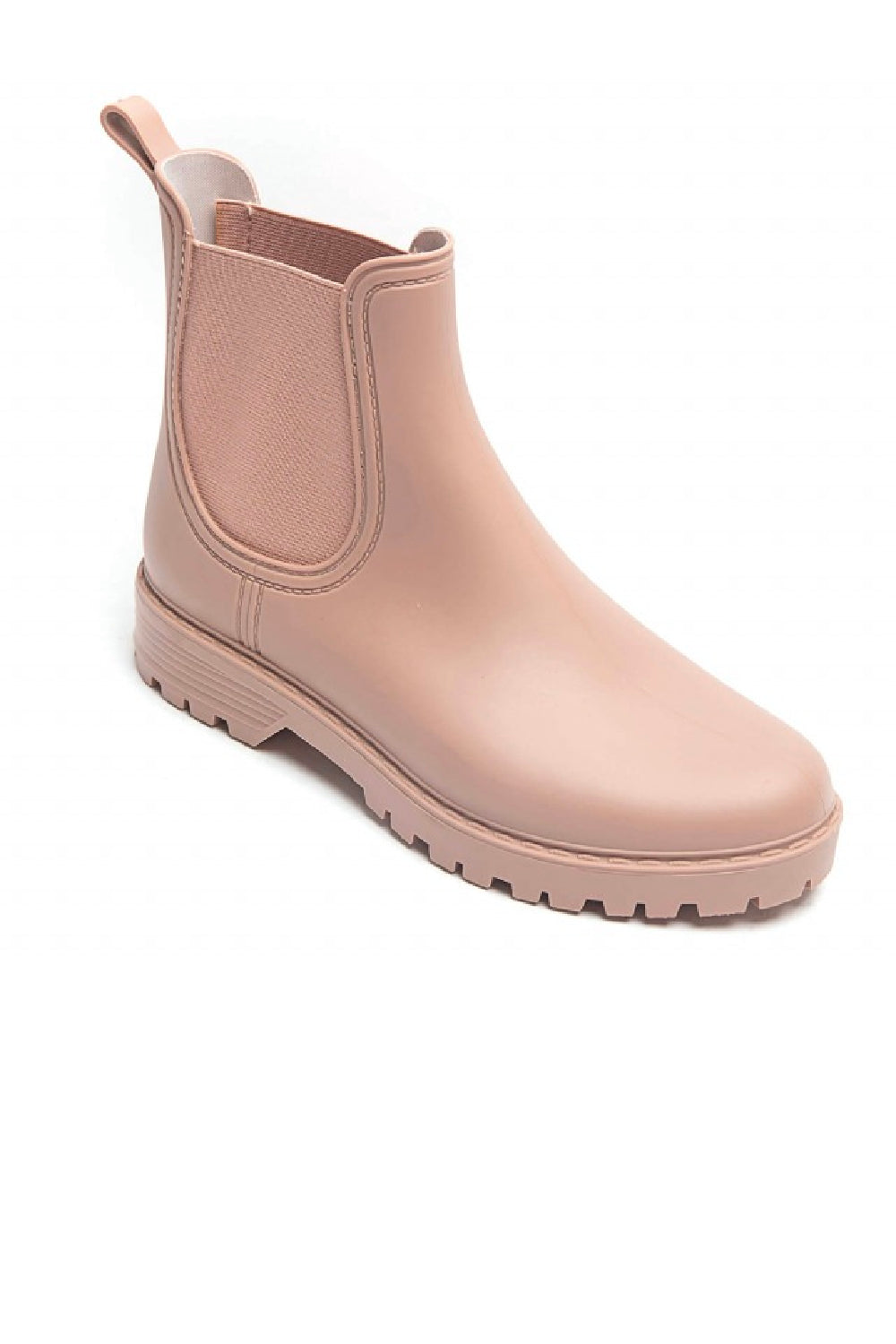 WOMENS PINK SLIP ON RAIN BOOTS SHOES