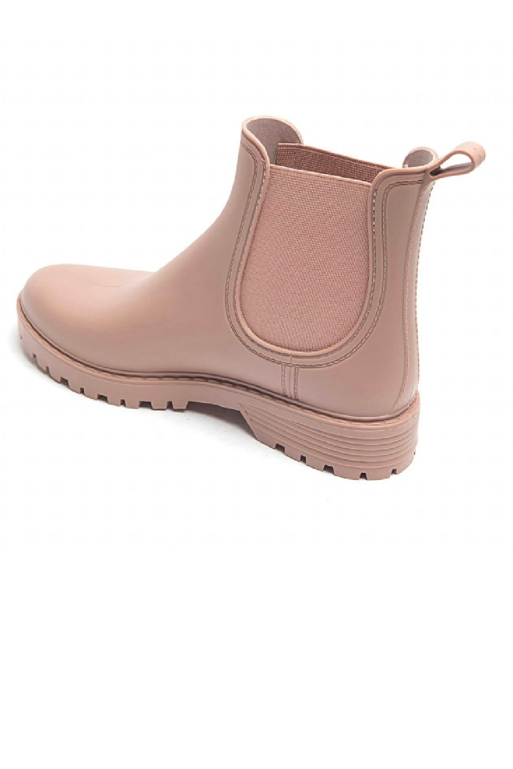 WOMENS PINK SLIP ON RAIN BOOTS SHOES