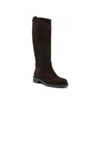 Women's Premium Brown Leather Knee-High Boots With Side-Zip