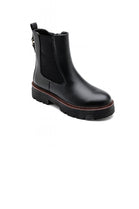 BLACK CHUNKY CHELSEA ANKLE BOOTS