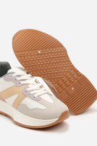 MULTI COLOUR LACE UP SIDE DETAIL FASHION DESIGNER TRAINERS
