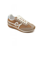 Ladies Coffee colour Lace Up Side Detail Trainers