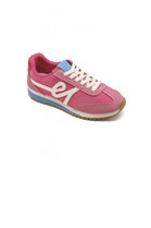 Ladies Fuchsia Lace Up Side Detail Trainers