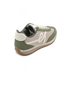 Ladies Green Lace Up Side Detail Trainers