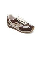 Ladies Multi colour Lace Up Side Detail Trainers