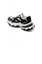 Women's Black Lace Up Chunky Platform Trainers