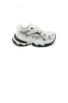 Women's White Lace Up Chunky Platform Trainers