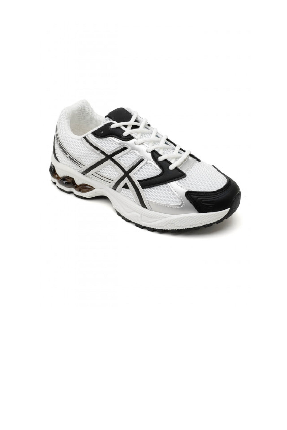 Women's Retro Chunky Lace Up Sportstyle Black Trainers