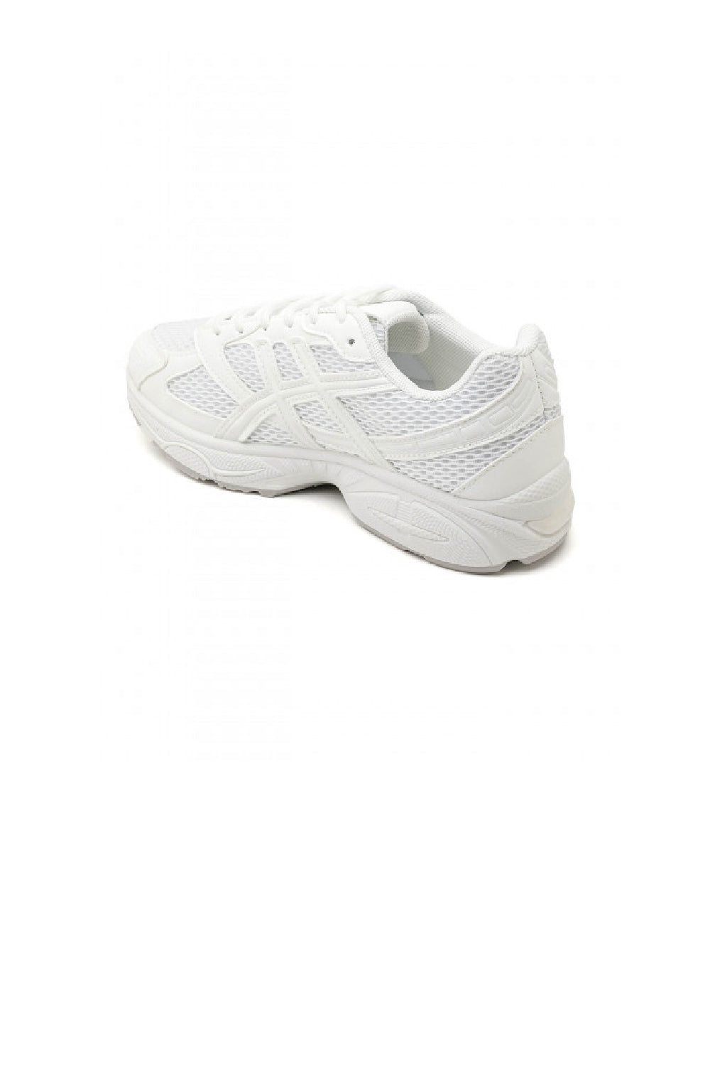 Women's Retro Chunky Lace Up Sportstyle White Trainers