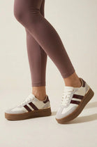 Women's Grey Wine Chunky Lace-Up Gum Sole Sports Trainers (UK4-UK8 Sizes)