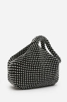 Elegant Black Diamond Mesh Crystal Mini Pouch Handbag