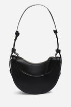 Black Half-Moon Crossbody Bag