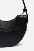 Black Half-Moon Crossbody Bag
