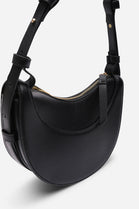 Black Half-Moon Crossbody Bag