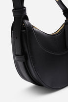 Black Half-Moon Crossbody Bag