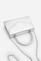 Metallic Silver Wholesale Shoulder Bag with Chain Strap