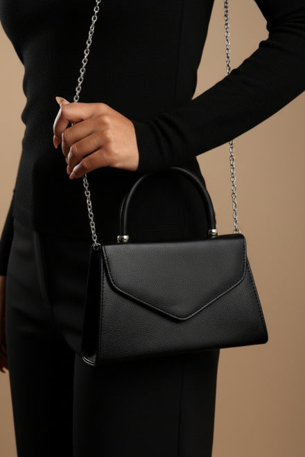 Classic Black Wholesale Shoulder Bag with Chain Strap