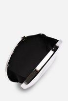 Wholesale Silver Sculpted Evening Clutch - Hard Case Evening Bag