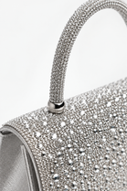 Wholesale Silver Rhinestone Evening Top-Handle Bag