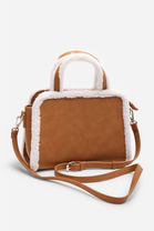 Wholesale Tote Bag with Cross Body Strap In Tan