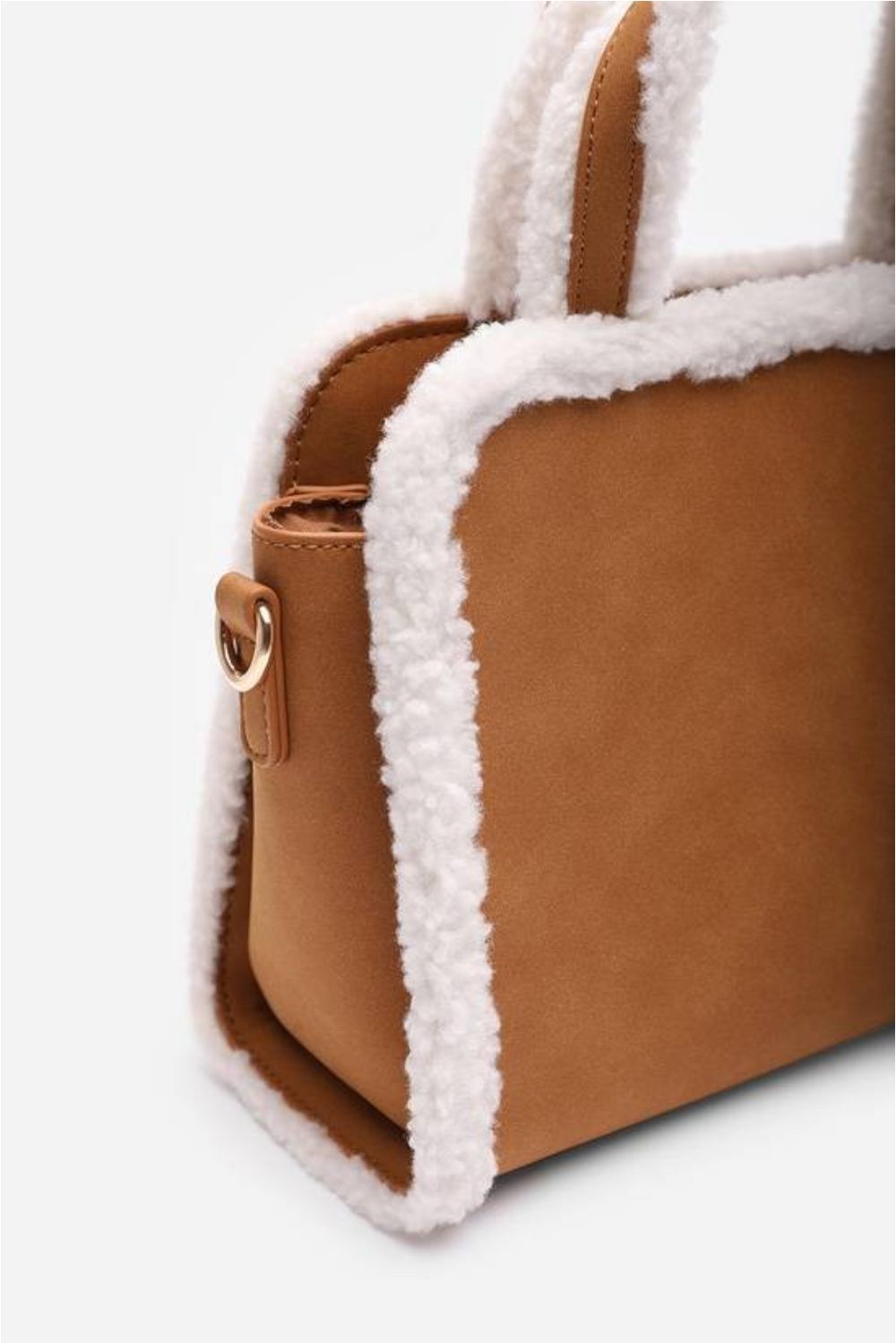 Wholesale Tote Bag with Cross Body Strap In Tan