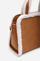 Wholesale Tote Bag with Cross Body Strap In Tan