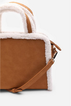 Wholesale Tote Bag with Cross Body Strap In Tan