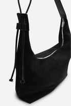 Wholesale Premium Slouchy Black Suede Shoulder Bag