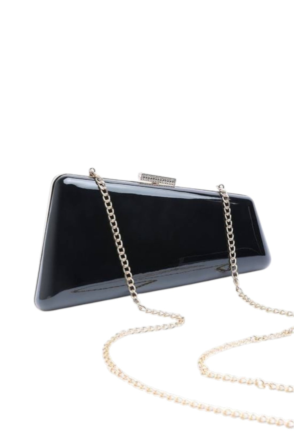 Wholesale Black High Shine Evening Clutch