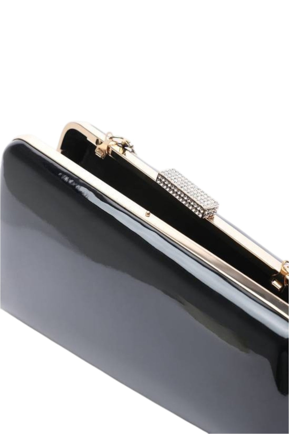 Wholesale Black High Shine Evening Clutch