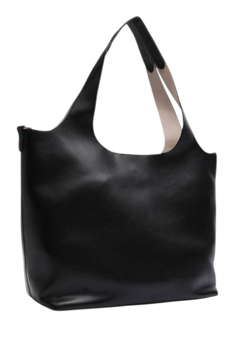Black Large Faux Leather Shoulder Tote Bag | Wholesale