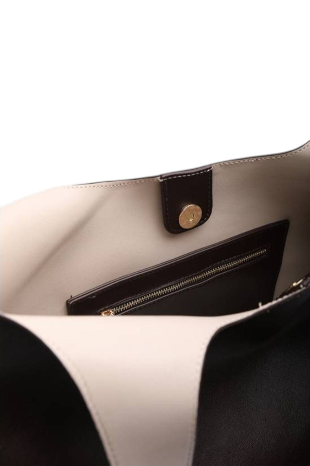 Dark Brown Large Faux Leather Shoulder Tote Bag | Wholesale