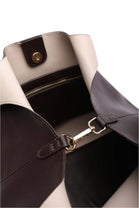 Dark Brown Large Faux Leather Shoulder Tote Bag | Wholesale