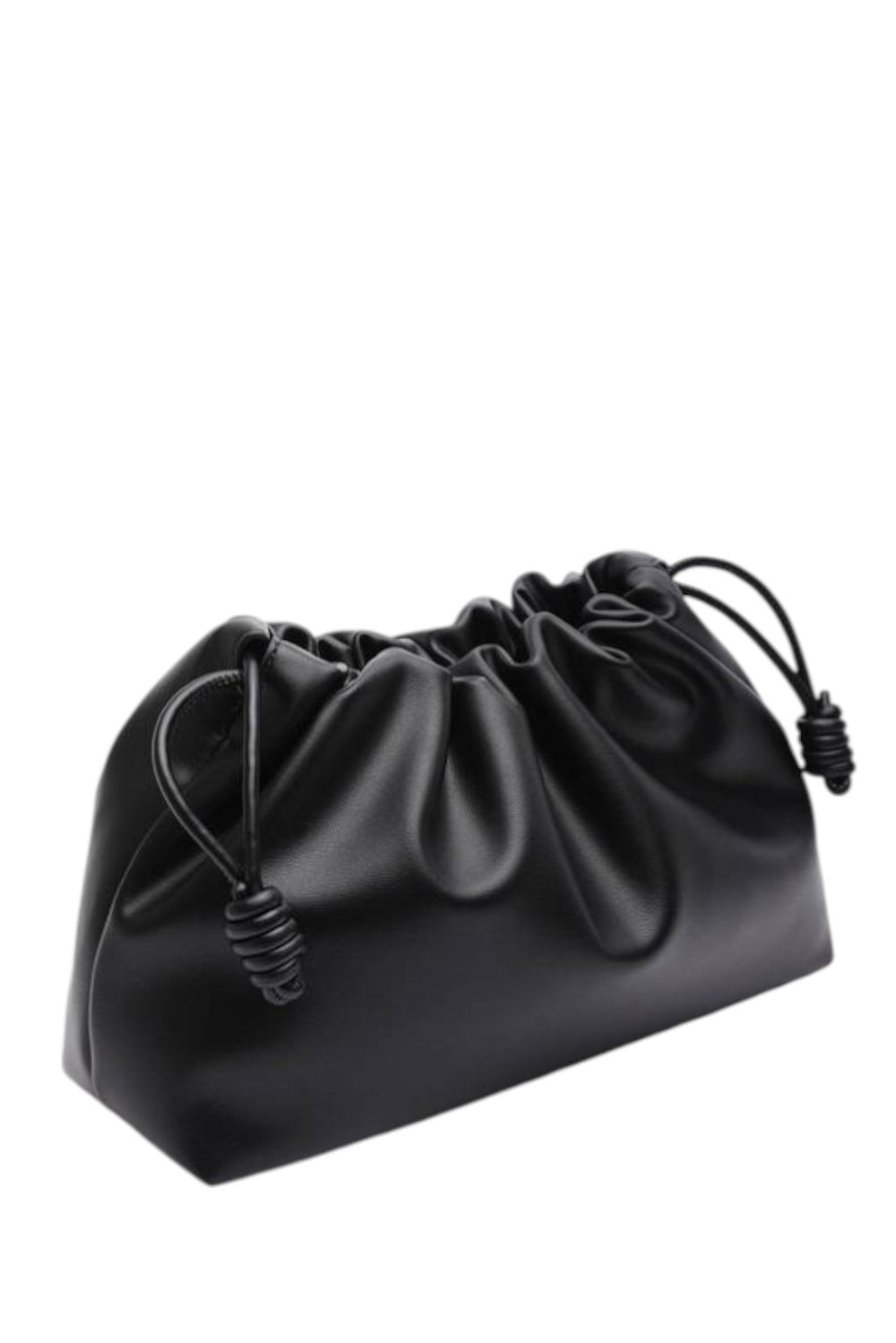 Premium Black Drawstring Cloud Bag - Wholesale Boutique Essential