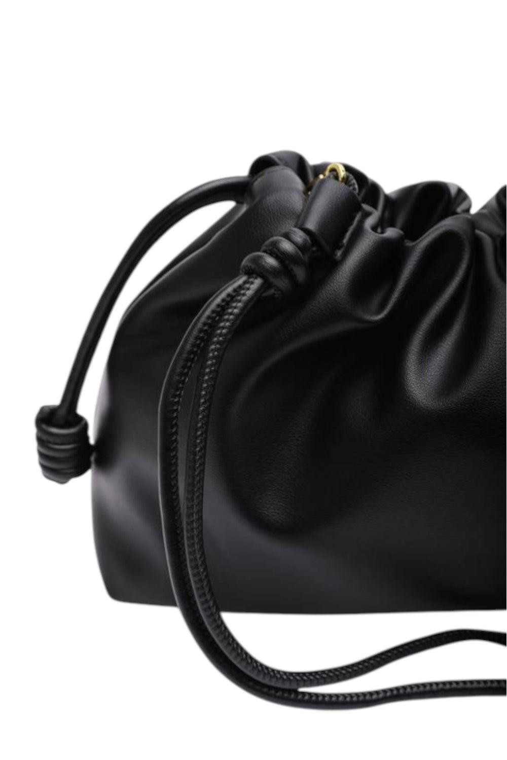 Premium Black Drawstring Cloud Bag - Wholesale Boutique Essential