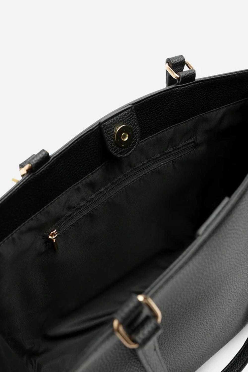 Wholesale Women's Premium Faux Leather Tote Bag - Black