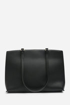 Wholesale Women's Premium Faux Leather Tote Bag - Black