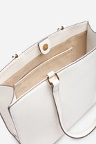 Wholesale Women's Premium Faux Leather Tote Bag - Cream