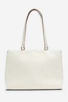 Wholesale Women's Premium Faux Leather Tote Bag - Cream