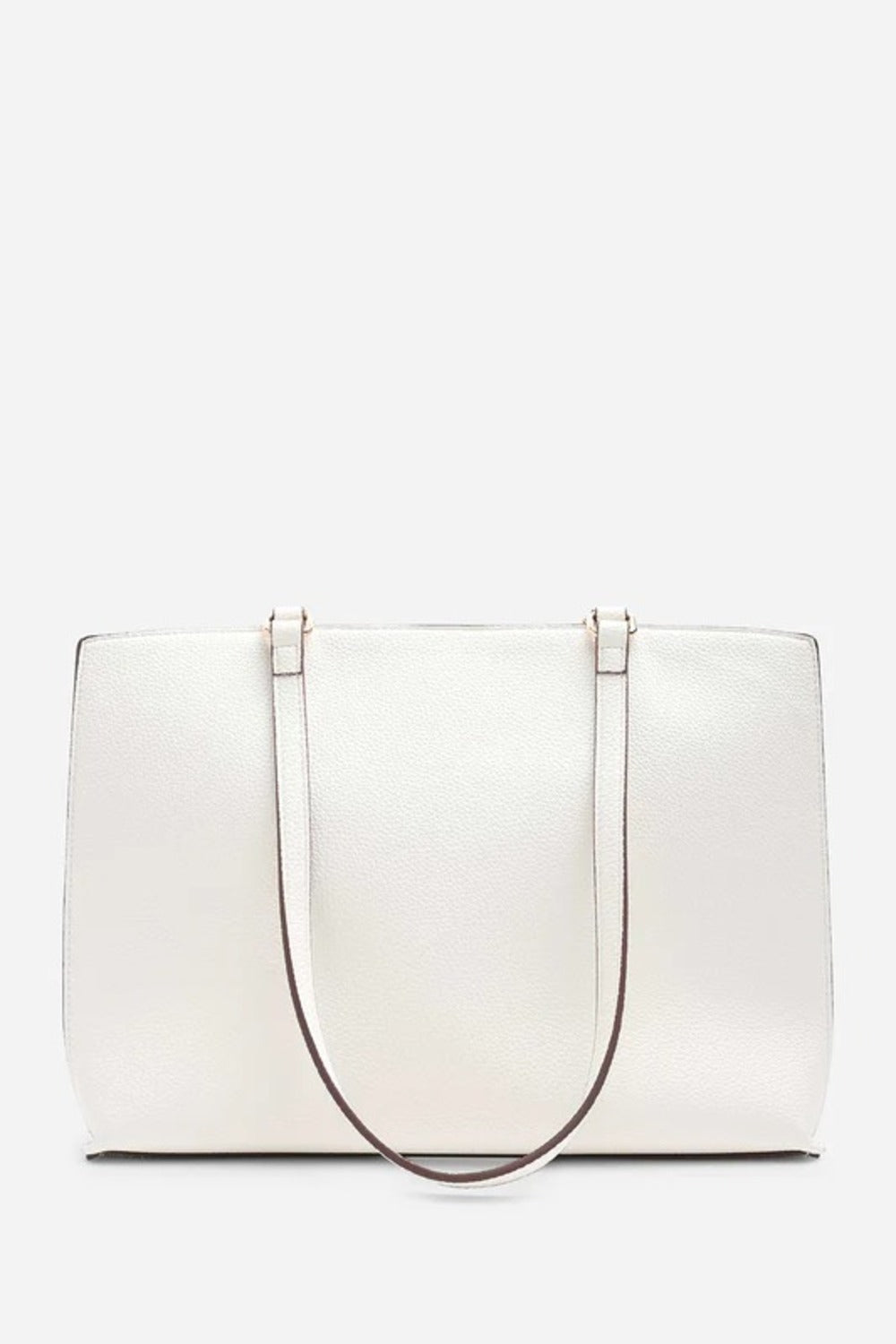 Wholesale Women's Premium Faux Leather Tote Bag - Cream