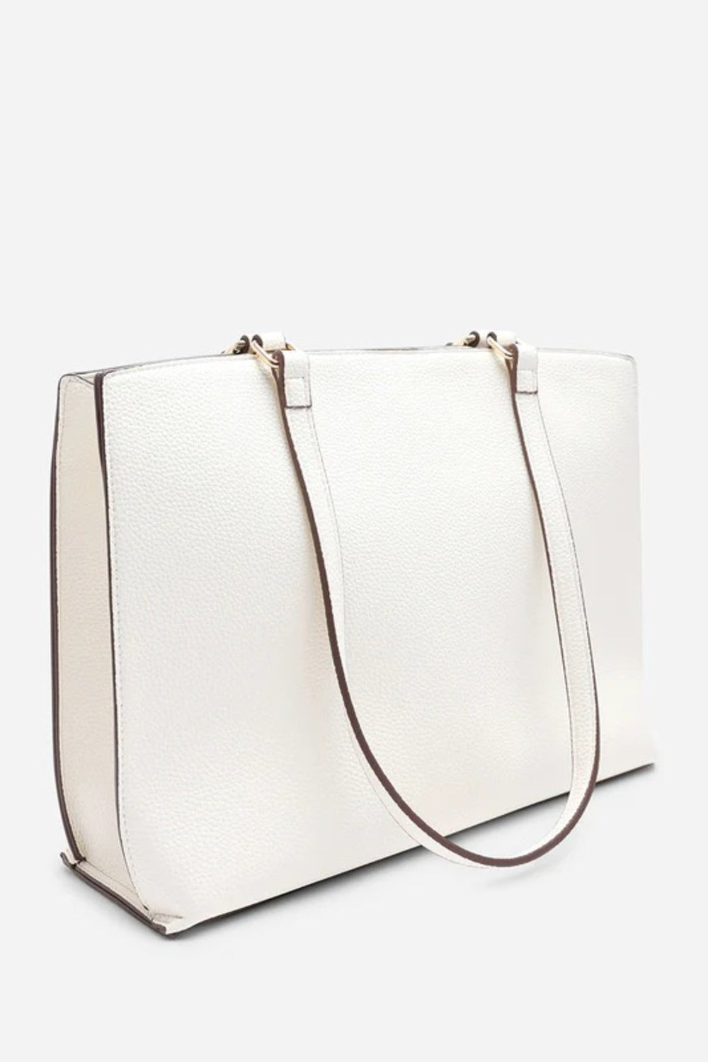 Wholesale Women's Premium Faux Leather Tote Bag - Cream
