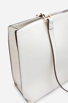 Wholesale Women's Premium Faux Leather Tote Bag - Cream